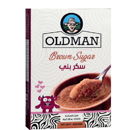 سكر بني علب اولد مان 500 جرام / 14 قطعة