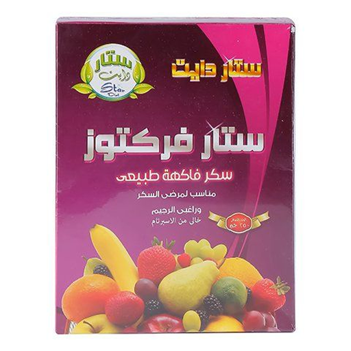 سكر فركتوز كرتون ستار فركتوز 250 جرام/12