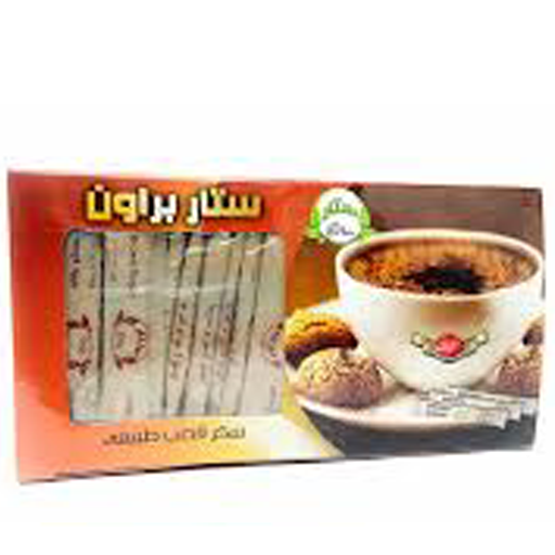 سكر بنى ظرف ستار براون فاتح 5 جرام/100 ظرف/12